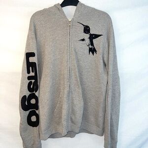 Free City - Lets Go - LNL Life Nature Love Sparrow - Zip Up - Heather Grey - 3/L